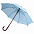 Зонт-трость Standard, голубой с логотипом в Екатеринбурге заказать по выгодной цене в кибермаркете AvroraStore
