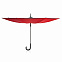 Механический двусторонний зонт 23”, красный с логотипом в Екатеринбурге заказать по выгодной цене в кибермаркете AvroraStore