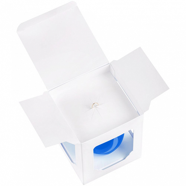 Елочный шар Gala Night в коробке, синий, 6 см с логотипом в Екатеринбурге заказать по выгодной цене в кибермаркете AvroraStore