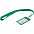 Карман для бейджа с лентой Staff, зеленый с логотипом в Екатеринбурге заказать по выгодной цене в кибермаркете AvroraStore