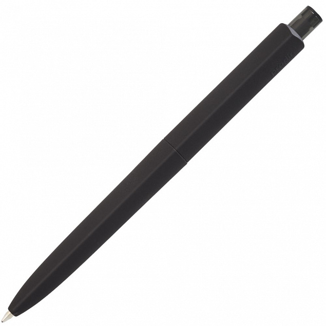 Ручка шариковая Prodir DS8 PRR-Т Soft Touch, черная с логотипом в Екатеринбурге заказать по выгодной цене в кибермаркете AvroraStore
