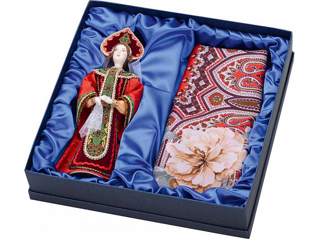 Подарочный набор "Евдокия": кукла, платок с логотипом в Екатеринбурге заказать по выгодной цене в кибермаркете AvroraStore