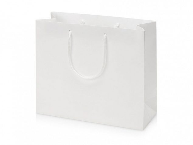 Пакет подарочный Imilit W, белый с логотипом в Екатеринбурге заказать по выгодной цене в кибермаркете AvroraStore