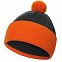 Шапка Snappy, темно-серая с оранжевым с логотипом в Екатеринбурге заказать по выгодной цене в кибермаркете AvroraStore