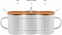 Кружка фарфоровая с ложкой с логотипом в Екатеринбурге заказать по выгодной цене в кибермаркете AvroraStore
