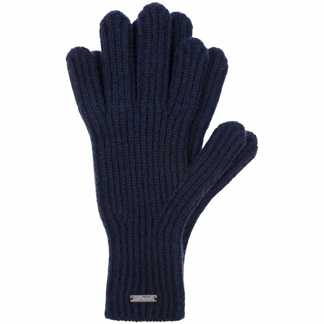 Перчатки Bernard, темно-синие с логотипом в Екатеринбурге заказать по выгодной цене в кибермаркете AvroraStore