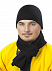 Шарф Strong, черный с логотипом в Екатеринбурге заказать по выгодной цене в кибермаркете AvroraStore