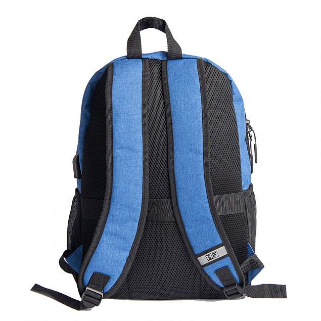 Рюкзак PULL, синий/чёрный, 45 x 28 x 11 см, 100% полиэстер 300D+600D с логотипом в Екатеринбурге заказать по выгодной цене в кибермаркете AvroraStore