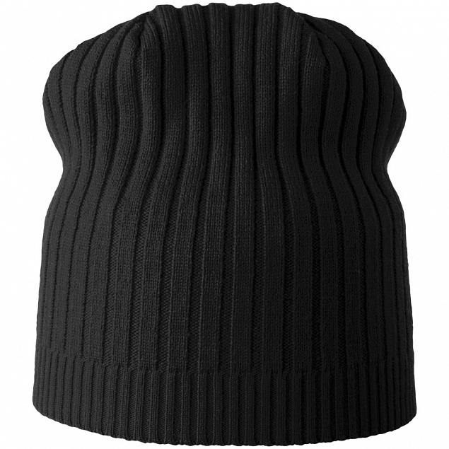 Шапка Stripes, черная с логотипом в Екатеринбурге заказать по выгодной цене в кибермаркете AvroraStore