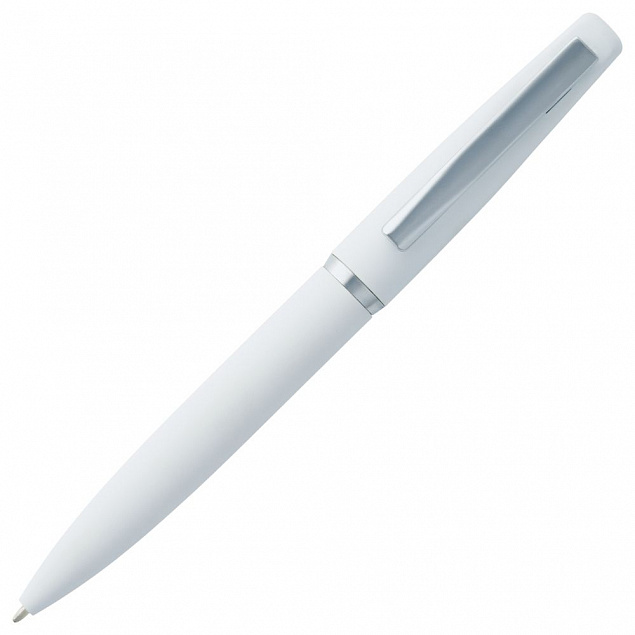 Ручка шариковая Bolt Soft Touch, белая с логотипом в Екатеринбурге заказать по выгодной цене в кибермаркете AvroraStore
