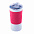 Термокружка вакуумная 'Funny" белая, розовая, силикон с логотипом в Екатеринбурге заказать по выгодной цене в кибермаркете AvroraStore