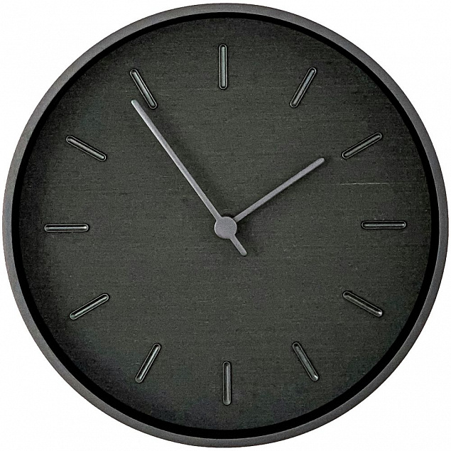 Часы настенные Beam, черное дерево с логотипом в Екатеринбурге заказать по выгодной цене в кибермаркете AvroraStore