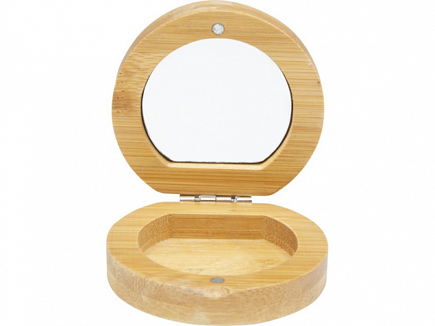 Карманное зеркало в бамбуковой раме Afrodit, natural с логотипом в Екатеринбурге заказать по выгодной цене в кибермаркете AvroraStore