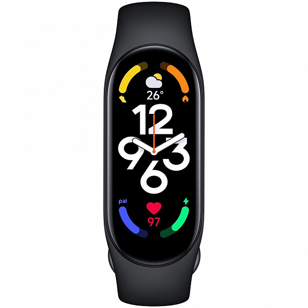 Фитнес браслет Mi Smart Band 7, черный с логотипом в Екатеринбурге заказать по выгодной цене в кибермаркете AvroraStore