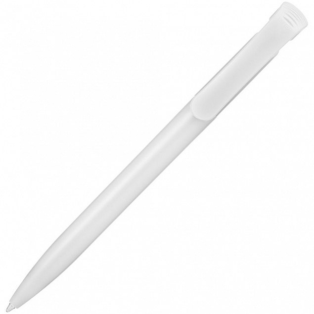 Ручка шариковая Clear Solid, белая с логотипом в Екатеринбурге заказать по выгодной цене в кибермаркете AvroraStore