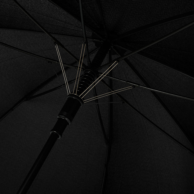 Зонт-трость Torino, черный с логотипом в Екатеринбурге заказать по выгодной цене в кибермаркете AvroraStore