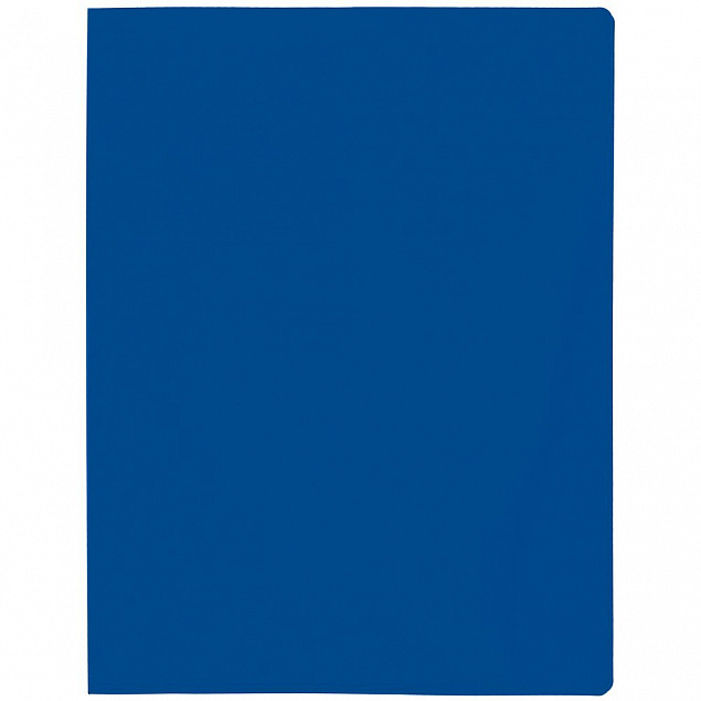 Папка с прижимом Expert, синяя с логотипом в Екатеринбурге заказать по выгодной цене в кибермаркете AvroraStore