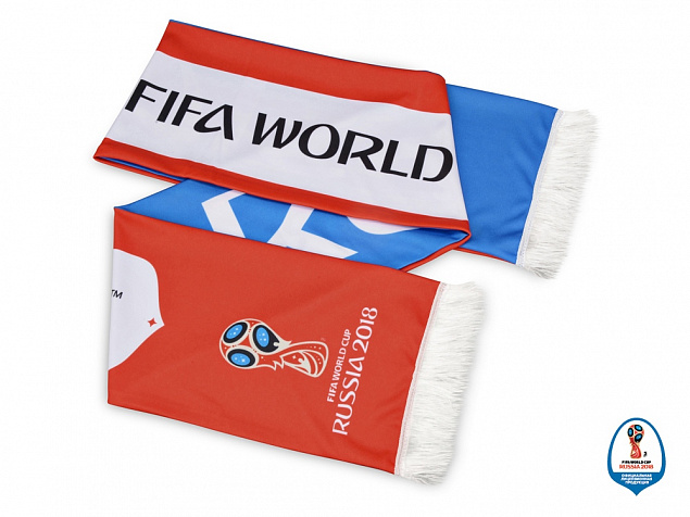 Шарф Россия трикотажный 2018 FIFA World Cup Russia™ с логотипом в Екатеринбурге заказать по выгодной цене в кибермаркете AvroraStore
