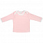 Футболка детская с длинным рукавом Baby Prime, розовая с молочно-белым с логотипом в Екатеринбурге заказать по выгодной цене в кибермаркете AvroraStore