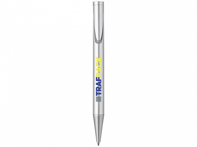 Ручка шариковая Carve, серебристый с логотипом в Екатеринбурге заказать по выгодной цене в кибермаркете AvroraStore