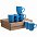 Набор кружек Good Morning c покрытием софт-тач, синий с логотипом в Екатеринбурге заказать по выгодной цене в кибермаркете AvroraStore