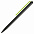Шариковая ручка GrafeeX в чехле, черная с зеленым с логотипом в Екатеринбурге заказать по выгодной цене в кибермаркете AvroraStore