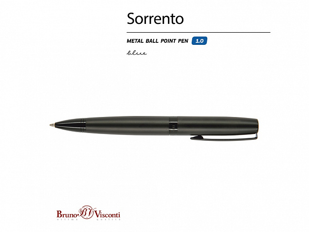 Ручка металлическая шариковая Sorento с логотипом в Екатеринбурге заказать по выгодной цене в кибермаркете AvroraStore