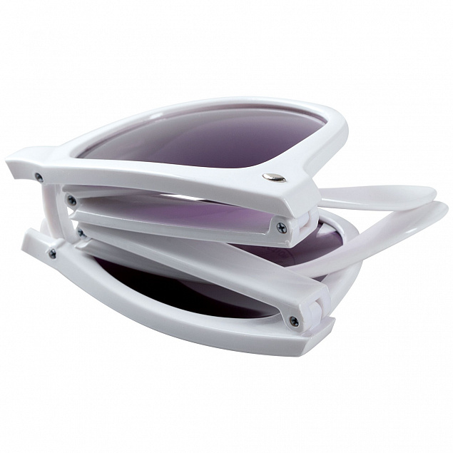 Очки солнцезащитные складные Stifel, белые с логотипом в Екатеринбурге заказать по выгодной цене в кибермаркете AvroraStore