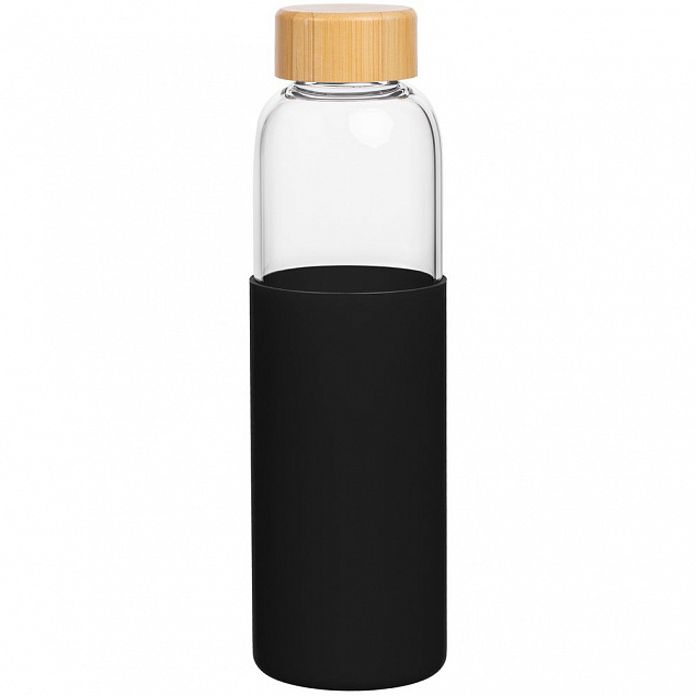 Бутылка для воды Onflow, черная с логотипом в Екатеринбурге заказать по выгодной цене в кибермаркете AvroraStore