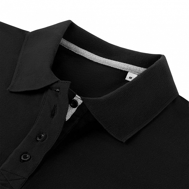 Рубашка поло женская Virma Premium Lady, черная с логотипом в Екатеринбурге заказать по выгодной цене в кибермаркете AvroraStore