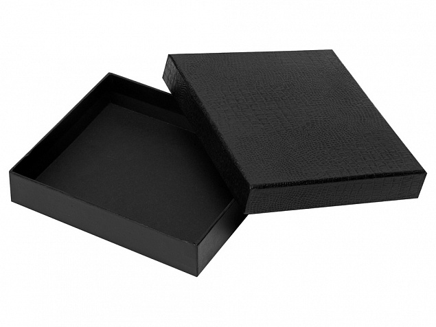 Подарочная коробка 13 х 14,8 х 2,9 см, черный с логотипом в Екатеринбурге заказать по выгодной цене в кибермаркете AvroraStore