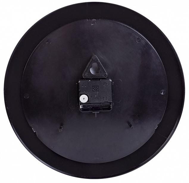 Часы настенные Vivid large, черные с логотипом в Екатеринбурге заказать по выгодной цене в кибермаркете AvroraStore