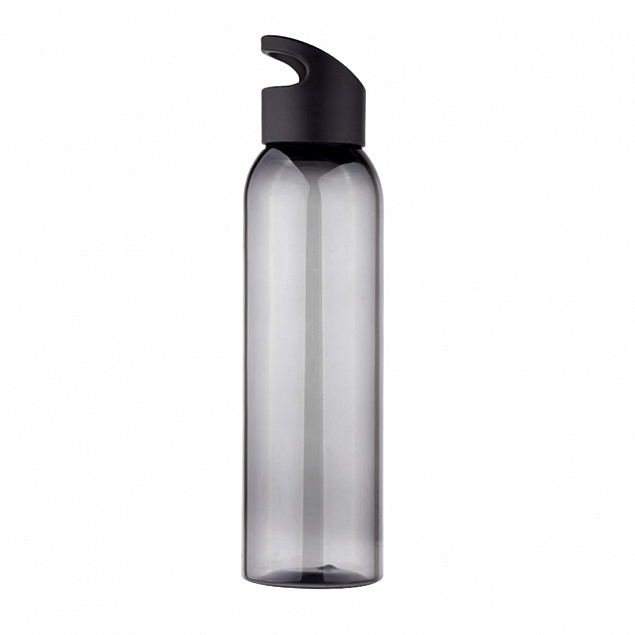 Бутылка пластиковая для воды Sportes, черная-S с логотипом в Екатеринбурге заказать по выгодной цене в кибермаркете AvroraStore