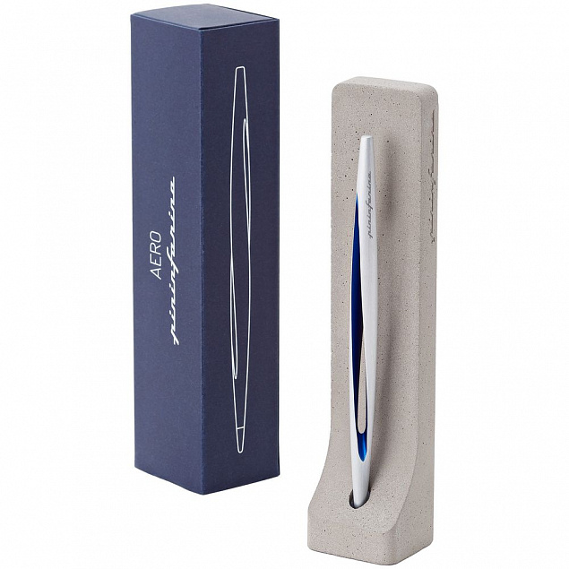 Вечная ручка Aero, синяя с логотипом в Екатеринбурге заказать по выгодной цене в кибермаркете AvroraStore