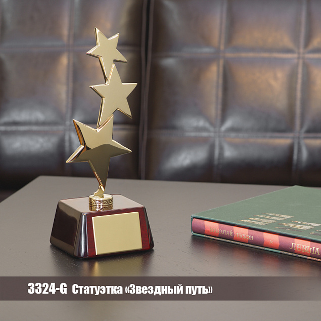 Статуэтка "Звездный путь", золото с логотипом в Екатеринбурге заказать по выгодной цене в кибермаркете AvroraStore