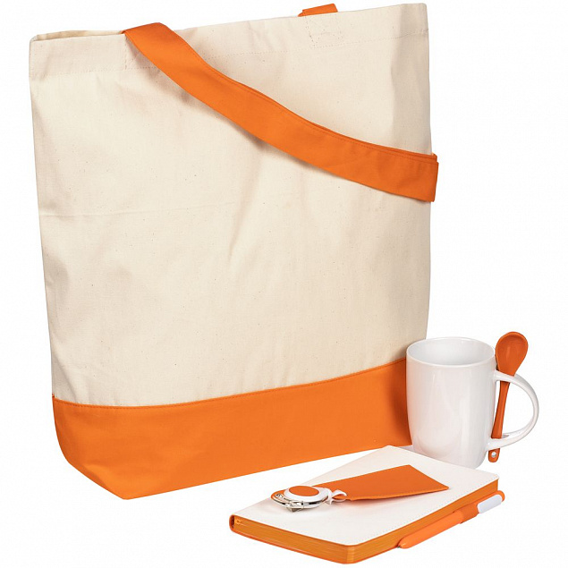 Набор Welcome Pack, оранжевый с логотипом в Екатеринбурге заказать по выгодной цене в кибермаркете AvroraStore
