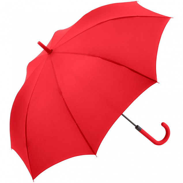Зонт-трость Fashion, красный с логотипом в Екатеринбурге заказать по выгодной цене в кибермаркете AvroraStore