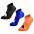Набор из 3 пар спортивных носков Monterno Sport, серый, синий и оранжевый с логотипом в Екатеринбурге заказать по выгодной цене в кибермаркете AvroraStore