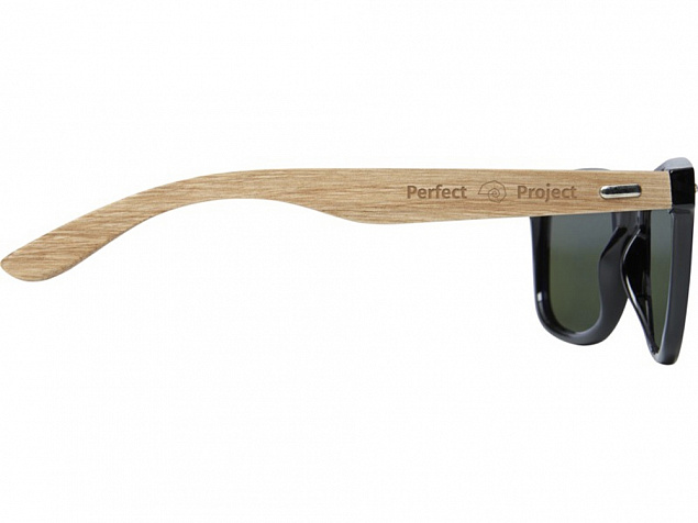 Hiru, зеркальные поляризованные солнцезащитные очки в оправе из переработанного PET-пластика/дерева в подарочной коробке, дерево с логотипом в Екатеринбурге заказать по выгодной цене в кибермаркете AvroraStore