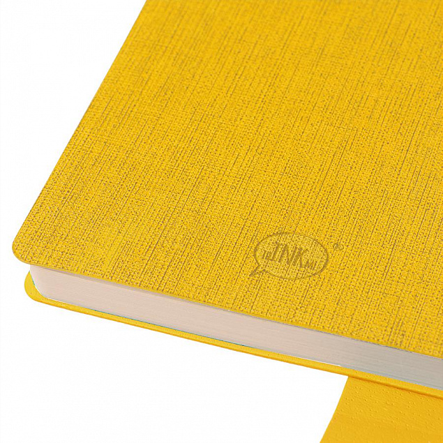 Бизнес-блокнот А5  "Provence", желтый , мягкая обложка, в клетку с логотипом в Екатеринбурге заказать по выгодной цене в кибермаркете AvroraStore