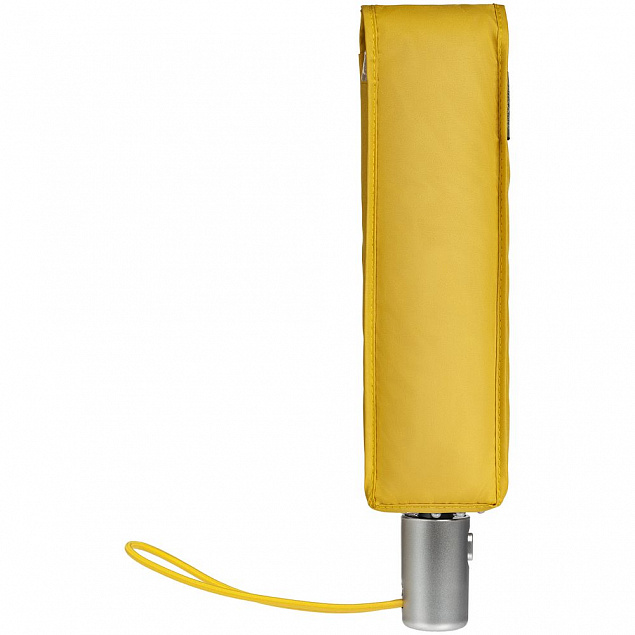 Складной зонт Alu Drop S, 3 сложения, 7 спиц, автомат, желтый (горчичный) с логотипом в Екатеринбурге заказать по выгодной цене в кибермаркете AvroraStore