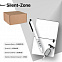 Набор подарочный SILENT-ZONE: бизнес-блокнот, ручка, наушники, коробка, стружка, бело-черный с логотипом в Екатеринбурге заказать по выгодной цене в кибермаркете AvroraStore