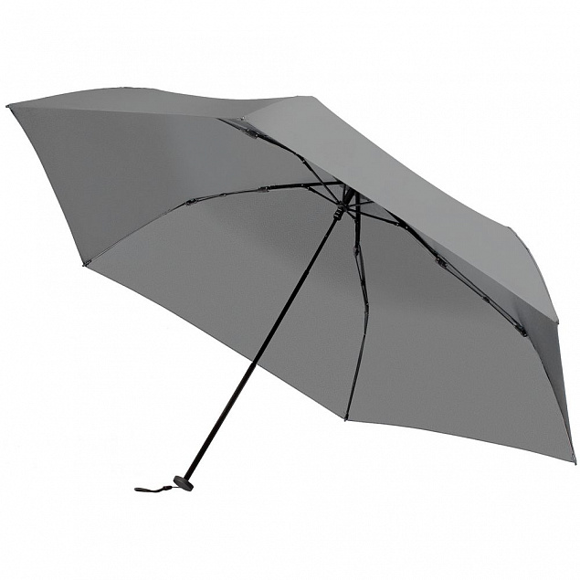 Зонт складной Luft Trek, серый с логотипом в Екатеринбурге заказать по выгодной цене в кибермаркете AvroraStore