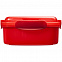 Ланчбокс Cube, красный с логотипом в Екатеринбурге заказать по выгодной цене в кибермаркете AvroraStore
