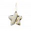 Ёлочная игрушка Звездочка (белый с золотым ) с логотипом в Екатеринбурге заказать по выгодной цене в кибермаркете AvroraStore