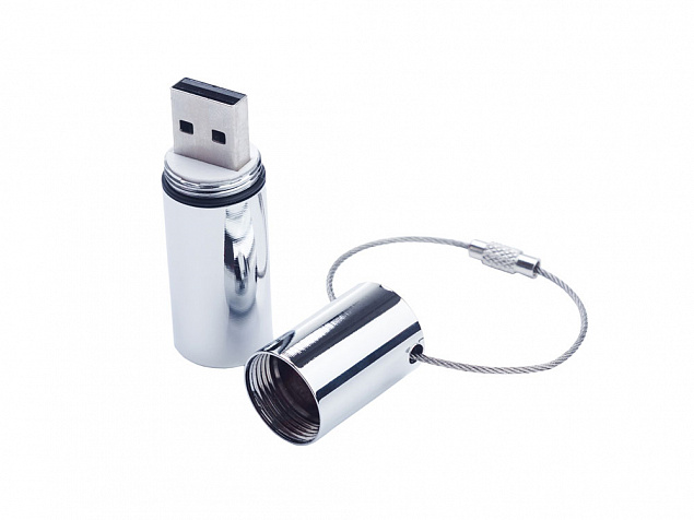 USB 3.0- флешка на 64 Гб «Цилиндр» с логотипом в Екатеринбурге заказать по выгодной цене в кибермаркете AvroraStore