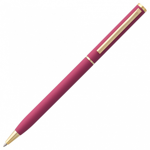 Ручка шариковая Hotel Gold, ver.2, розовая с логотипом в Екатеринбурге заказать по выгодной цене в кибермаркете AvroraStore