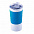 Термокружка вакуумная 'Funny" белая, синяя, силикон с логотипом в Екатеринбурге заказать по выгодной цене в кибермаркете AvroraStore