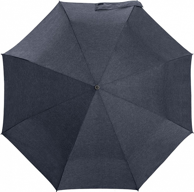 Складной зонт rainVestment, темно-синий меланж с логотипом в Екатеринбурге заказать по выгодной цене в кибермаркете AvroraStore