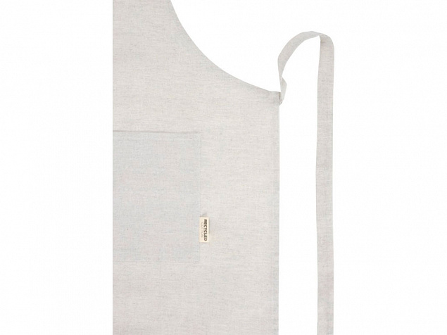 Pheebs 200 g/m² recycled cotton apron, серый яркий с логотипом в Екатеринбурге заказать по выгодной цене в кибермаркете AvroraStore
